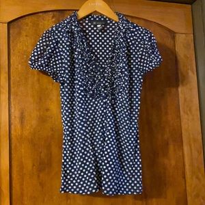 INC International Concepts Polka Dot Top M